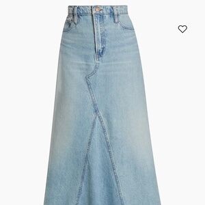 NWT Frame light blue denim maxi skirt size US 12